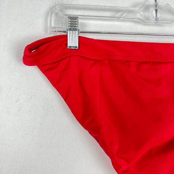 NWT Andie Swim The Banded Cheeky Flat Bottom Bikini Cherry Red Size Large L NEW - Picture 10 of 11